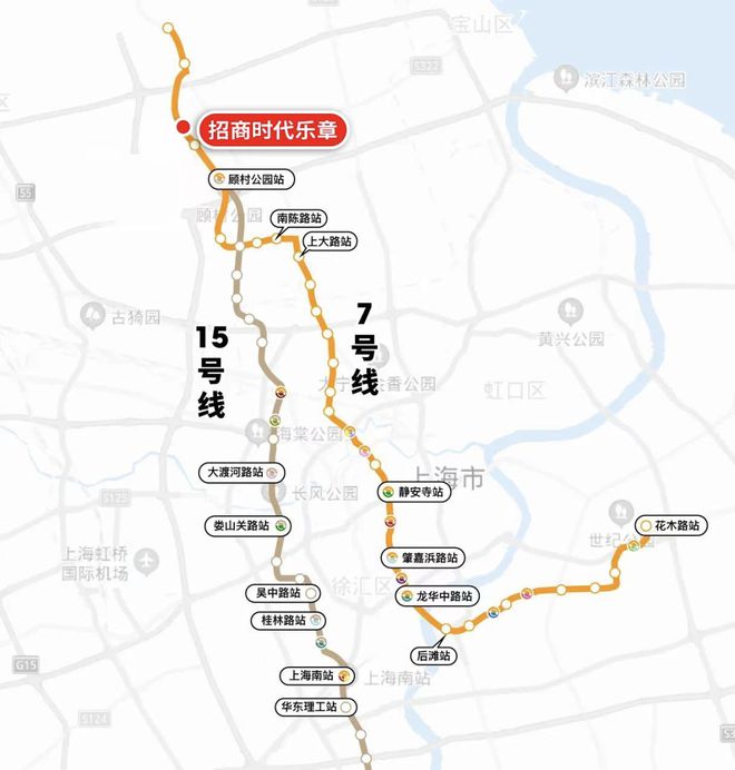 宝山招商时代乐章地铁口距离@区域板块尊龙凯时app招商时代乐章(售楼处)(图9)