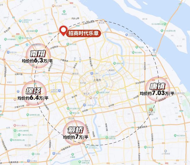 宝山招商时代乐章地铁口距离@区域板块尊龙凯时app招商时代乐章(售楼处)(图28)